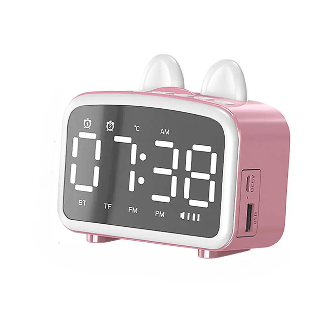 Älykäs pupu-herätyskello bluetooth-kaiuttimella