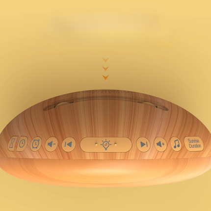 Puinen herätysvalo luonnonäänillä