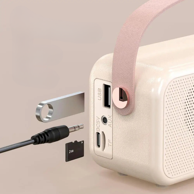 Lasten vintage-kelloradio bluetoothilla