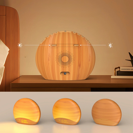 Puinen herätysvalo luonnonäänillä