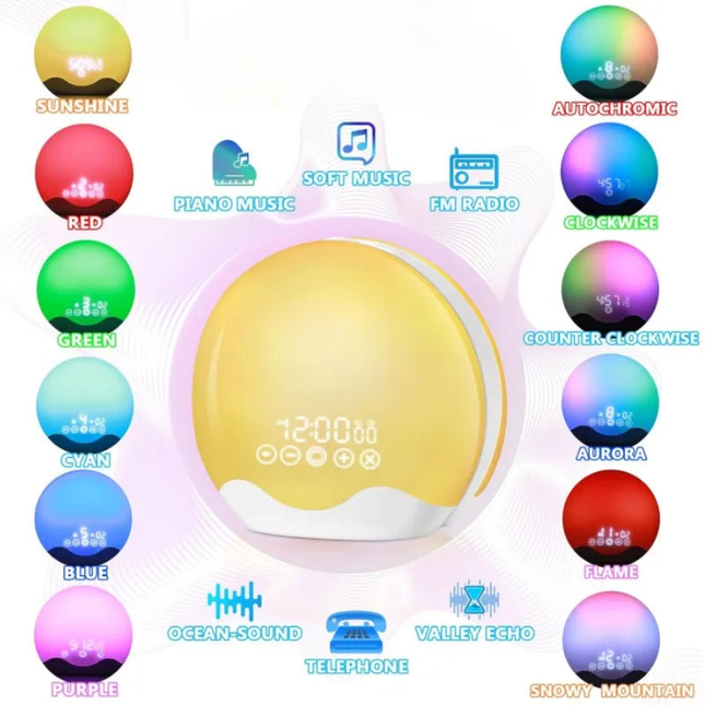 Väriä vaihtava LED-herätysvalo