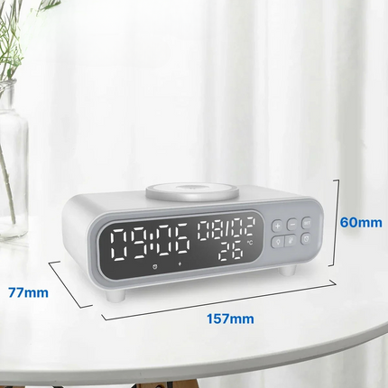 Moderni herätyskello langattomalla latauksella