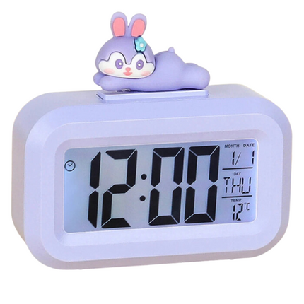 Söpö digitaalinen pupu-herätyskello lapsille