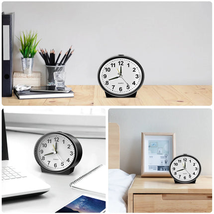 Pieni paristokäyttöinen analoginen herätyskello