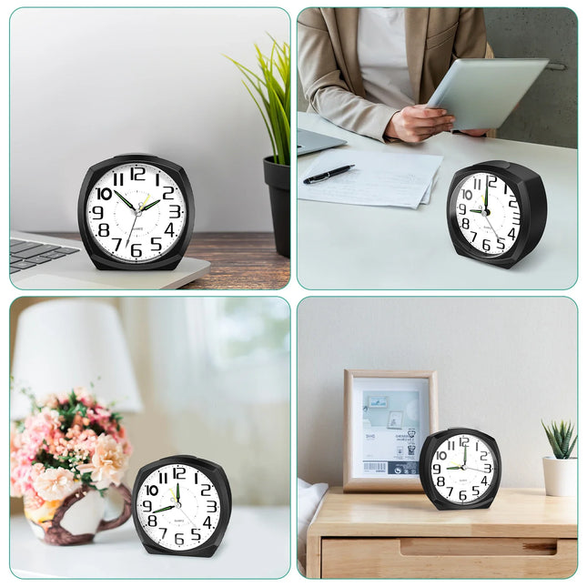 Yksinkertainen analoginen herätyskello yöpöydälle