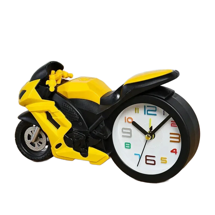 Moottoripyörä-herätyskello lastenhuoneeseen