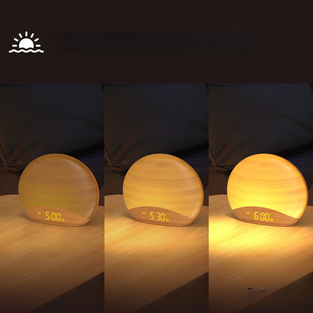 Puinen herätysvalo luonnonäänillä