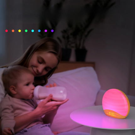 Puinen herätysvalo luonnonäänillä