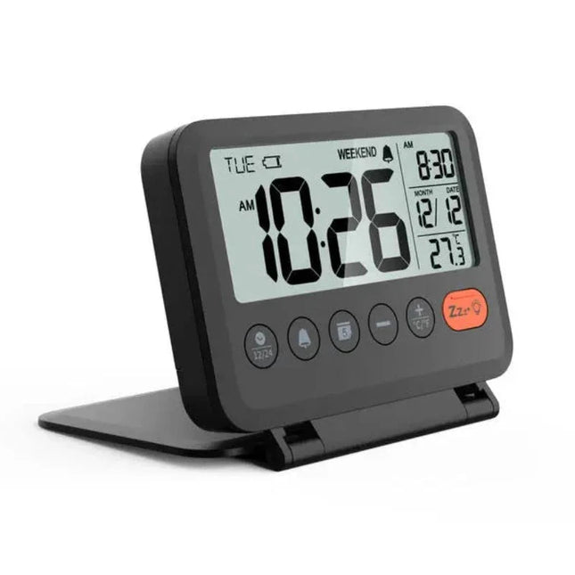 Pieni taitettava digitaalinen matkaherätin