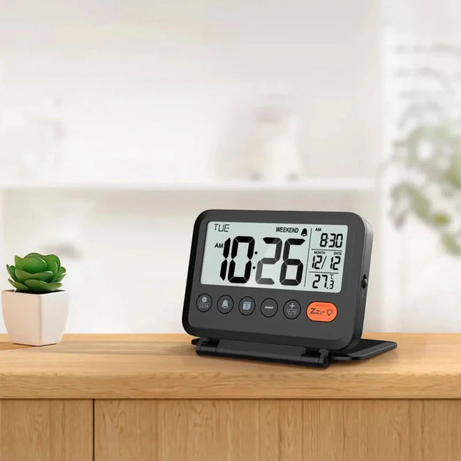 Pieni taitettava digitaalinen matkaherätin