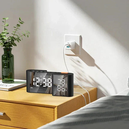 Kelloradio lämpötila- ja kosteusmittarilla