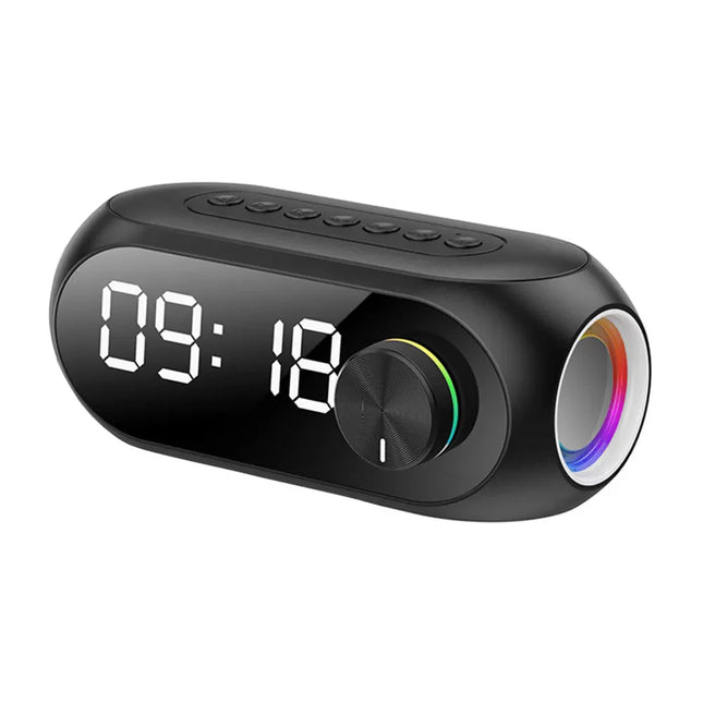Kelloradio bluetooth-kaiuttimella ja RGB-valolla