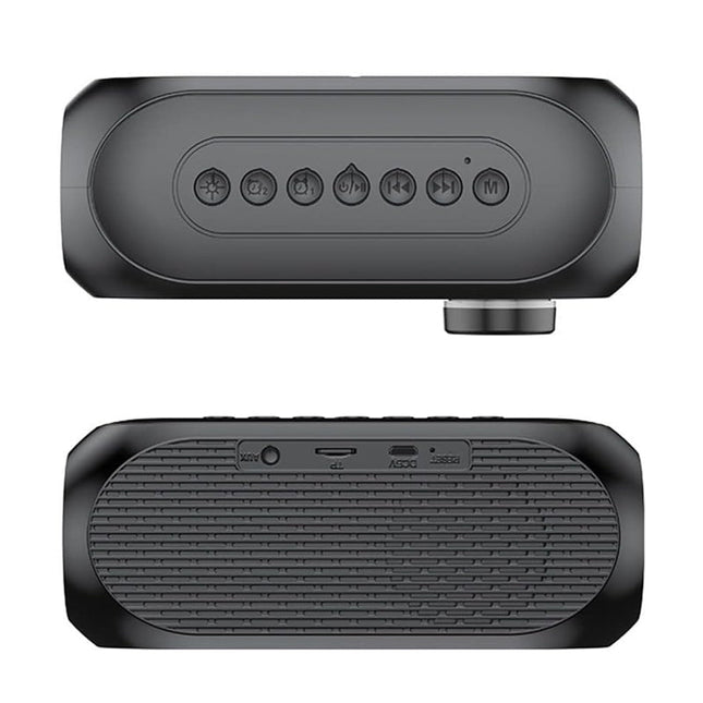 Kelloradio bluetooth-kaiuttimella ja RGB-valolla