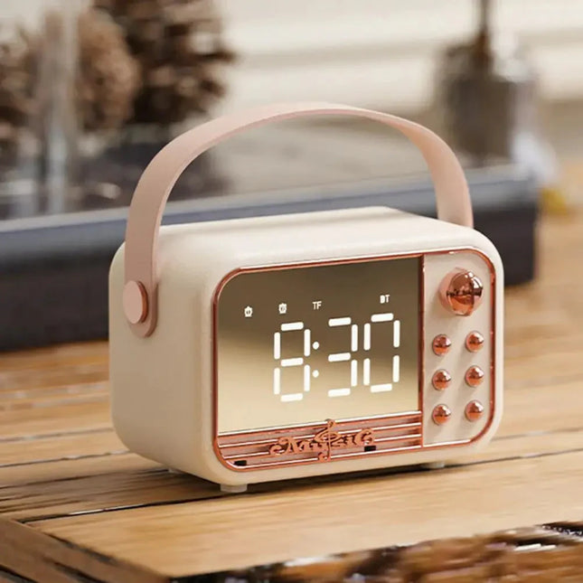 Lasten vintage-kelloradio bluetoothilla