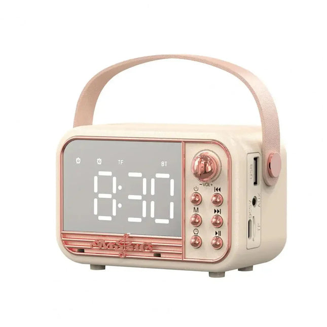 Lasten vintage-kelloradio bluetoothilla