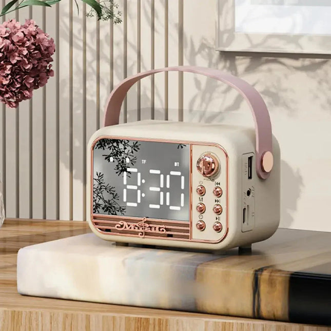 Lasten vintage-kelloradio bluetoothilla