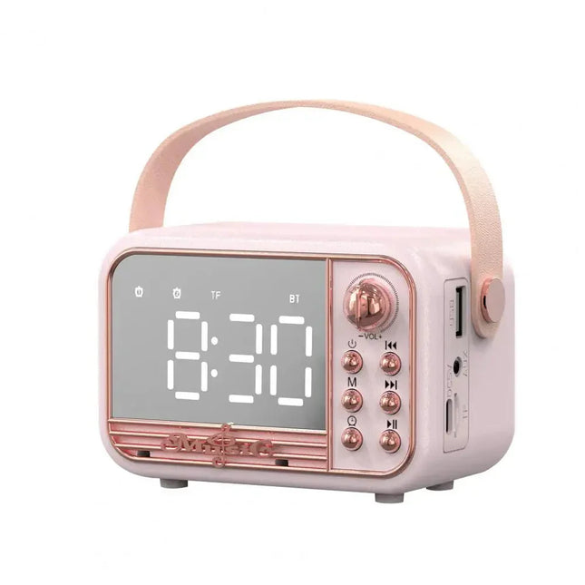 Lasten vintage-kelloradio bluetoothilla