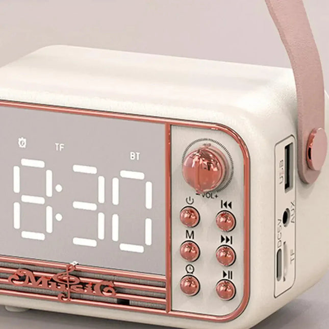 Lasten vintage-kelloradio bluetoothilla