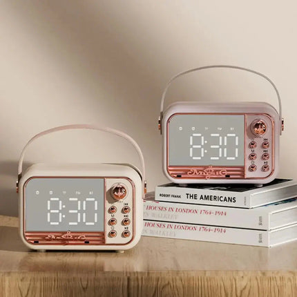Lasten vintage-kelloradio bluetoothilla