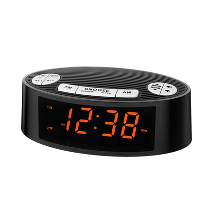 Digitaalinen kelloradio suurilla numeroilla