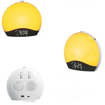 Älykäs kelloradio auringonnousu-valolla