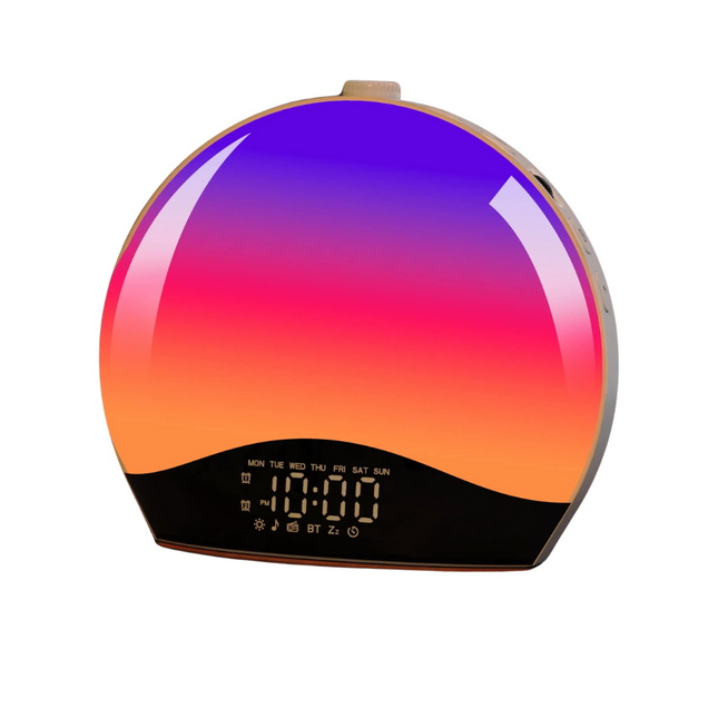 Älykäs kelloradio auringonnousu-valolla