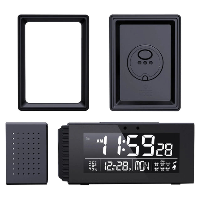 Digitaalinen kelloradio isolla valaistulla näytöllä