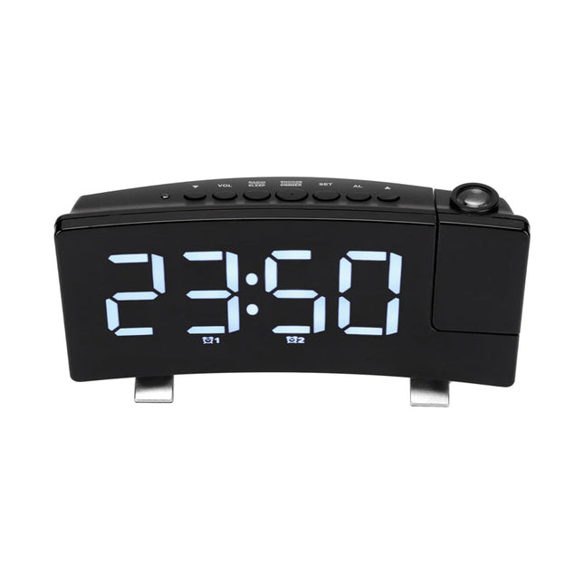 Kelloradio projektorilla nuortenhuoneeseen