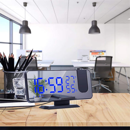 Moderni kelloradio heijastavalla projektorilla