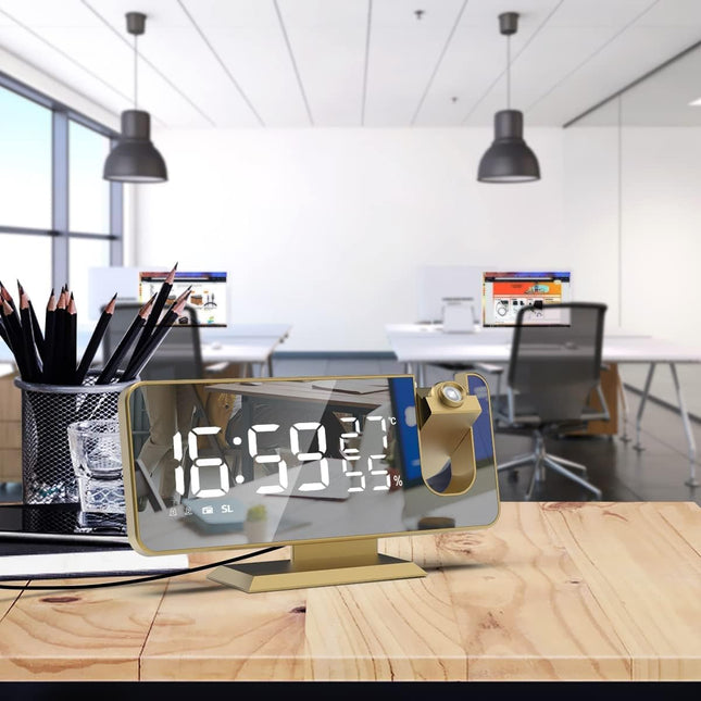 Tyylikäs digitaalinen projektoriherätyskello