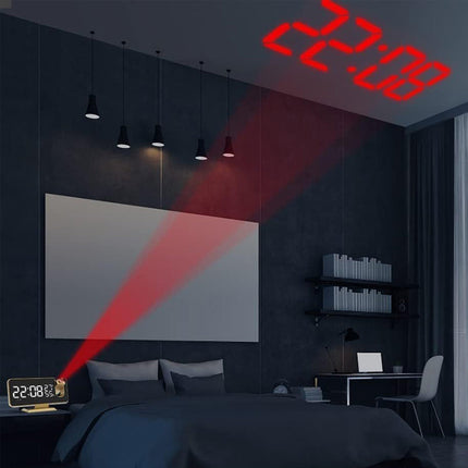 Tyylikäs digitaalinen projektoriherätyskello