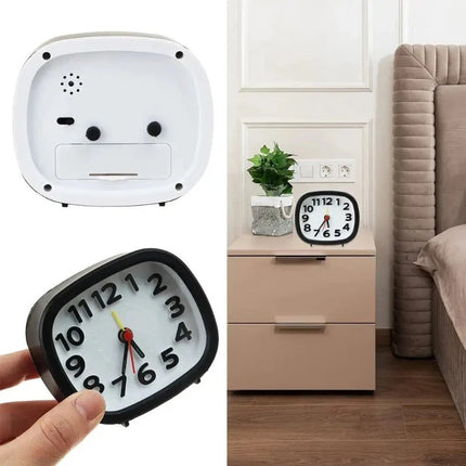 Äänetön analoginen herätyskello yöpöydälle