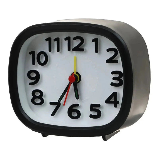 Äänetön analoginen herätyskello yöpöydälle