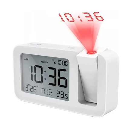 Projisoiva digitaalinen herätyskello nuoren huoneeseen