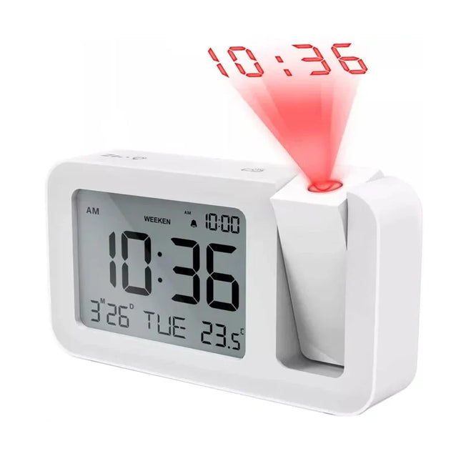 Projisoiva digitaalinen herätyskello nuoren huoneeseen