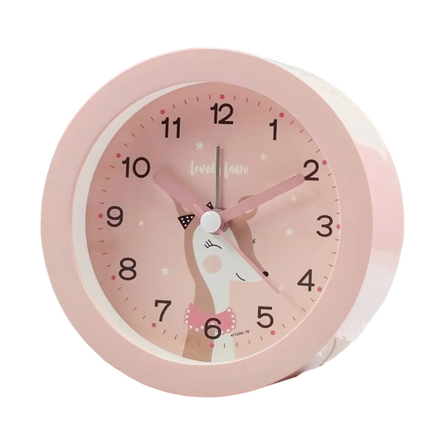Lasten analoginen herätyskello nalle-kuviolla