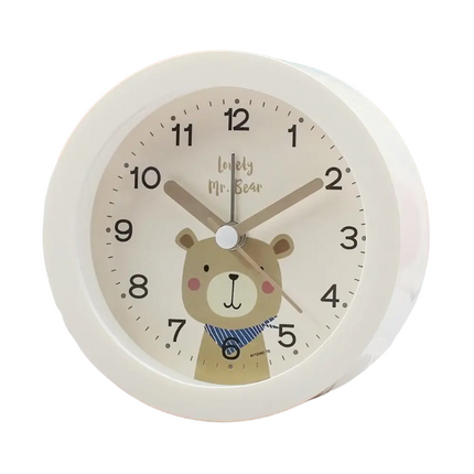 Lasten analoginen herätyskello nalle-kuviolla