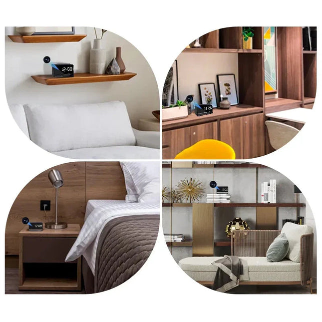 Full HD piilokameralla varustettu herätyskello