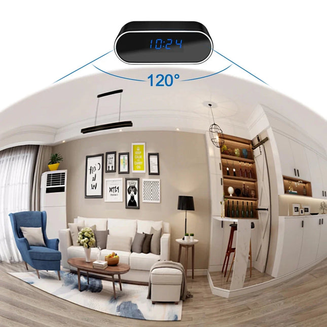 Pieni herätyskello HD-piilokameralla