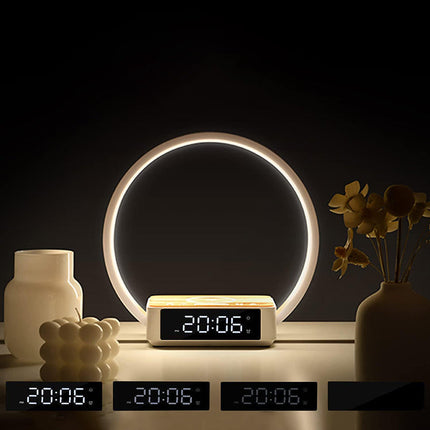 Design-pöytävalaisin langattomalla laturilla