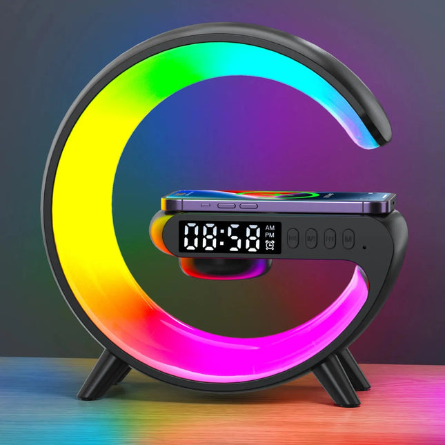 Monitoiminen RGB-valaisin herätyskellolla