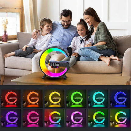 Monitoiminen RGB-valaisin herätyskellolla