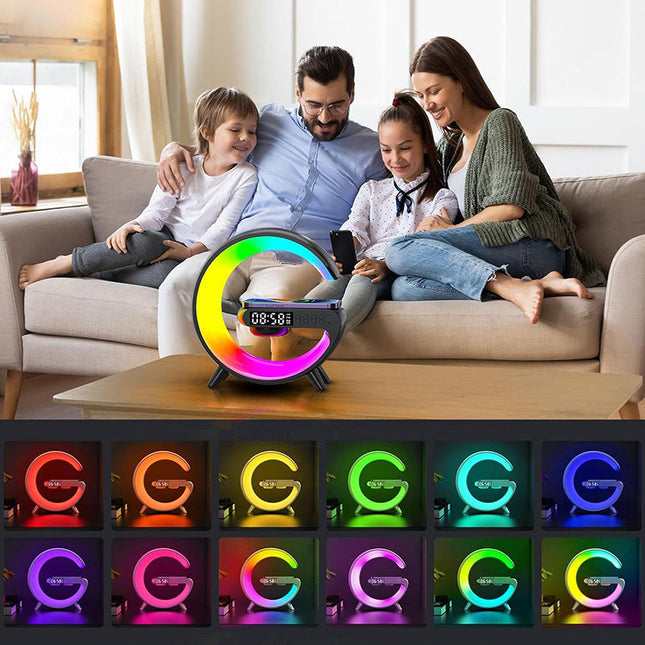 Monitoiminen RGB-valaisin herätyskellolla