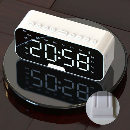 Kannettava Bluetooth-kaiutin herätyskellolla