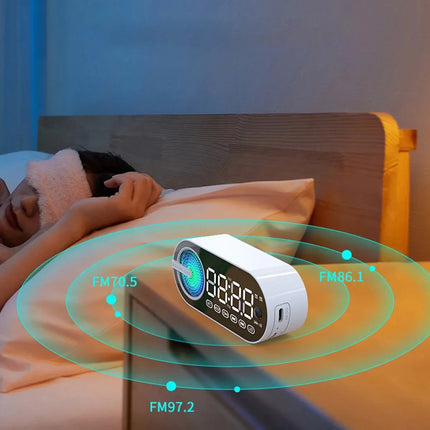 Digitaalinen herätyskello Bluetoothilla ja radiolla