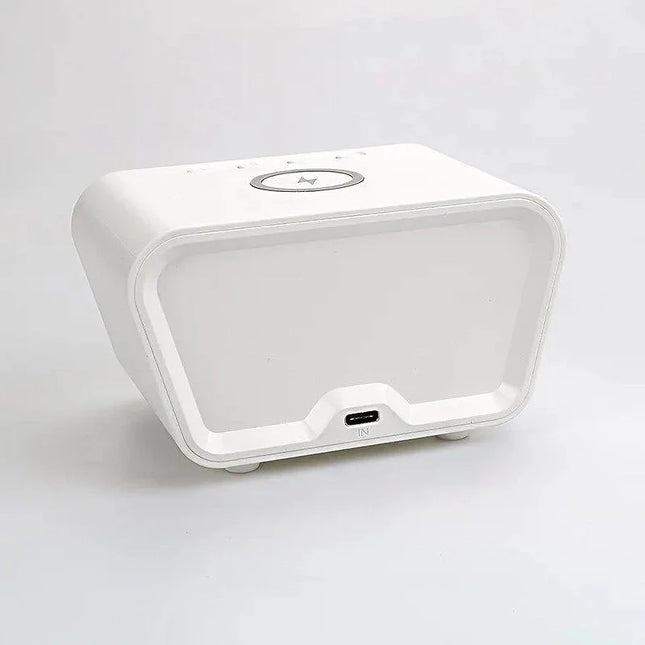 Herätyskello langattomalla laturilla puhelimelle