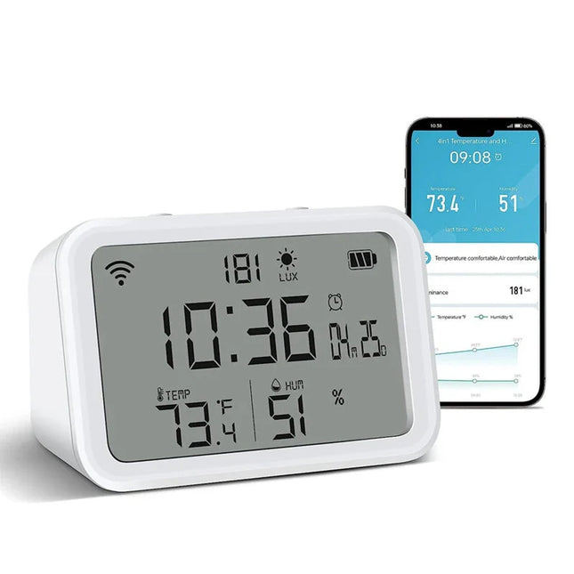 Wi-Fi älyherätyskello sääasemalla