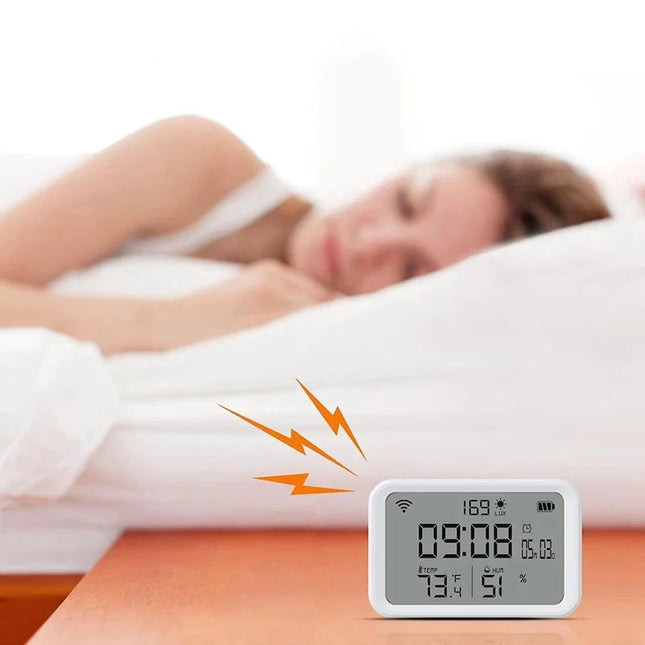 Wi-Fi älyherätyskello sääasemalla