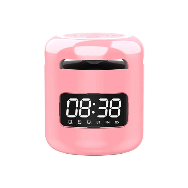 Ainutlaatuinen mini herätyskello Bluetoothilla