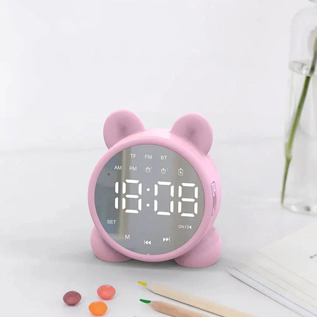 Söpö nallen muotoinen älyherätyskello